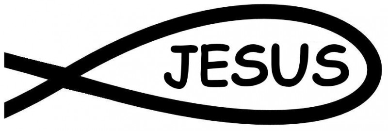 JESUS, some modern fish symbols simply use the Savior's Name.